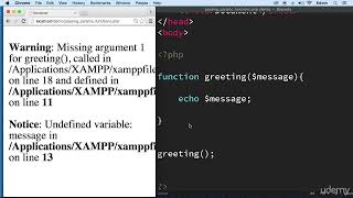 Download the video "2 Function Parameters CUSTOM FUNCTION - PHP FOR BEGINNERS - BECOME A PHP MASTER - CMS PROJECT COURSE"