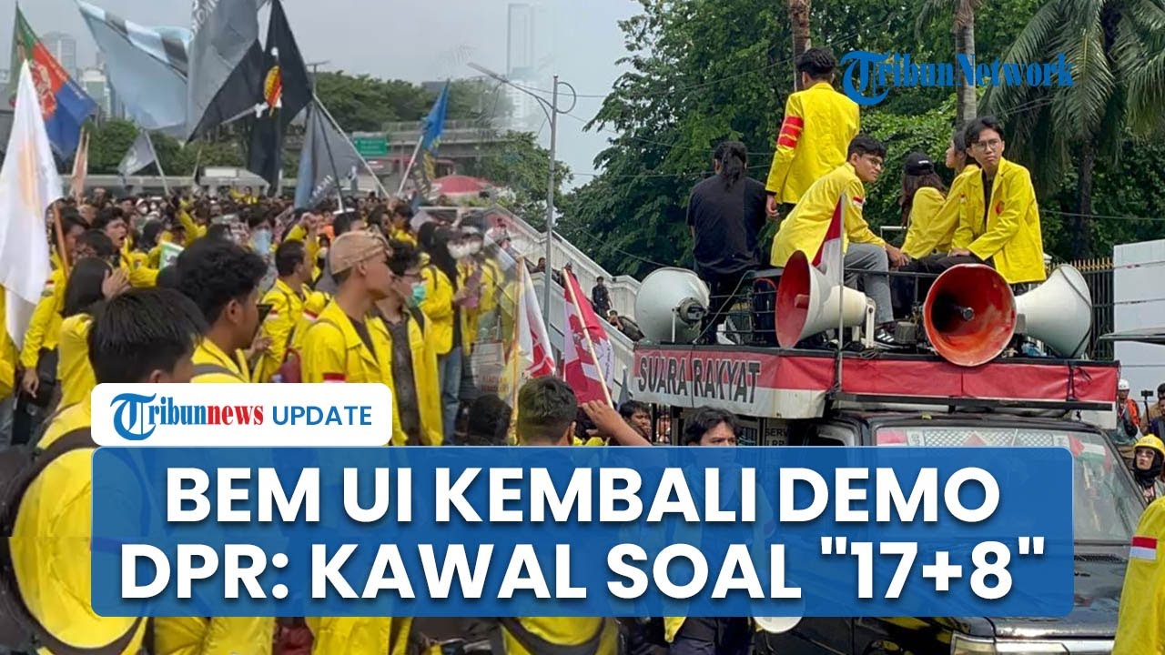 Tak Puas dengan Respons soal "17+8 Tuntutan Rakyat", Massa BEM UI Kembali Geruduk DPR/MPR RI