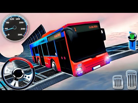Ramp Bus Stunt Simulator 3D – Crazy Bus Driving Simulator - Android GamePlay 🎮