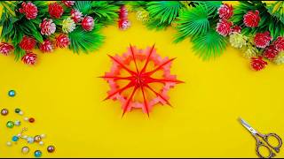 ❄️ DIY 3D Paper Snowflakes | Easy Paper Cutting Design ✂️