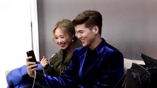 K.A.R.D - Don`t Recall 무대 뒤에서 (비엠 & 전소민)