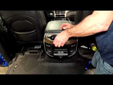 How to Remove the Rear Rubber Cup Holder on a Dodge Ram for Cleaning and Detailing