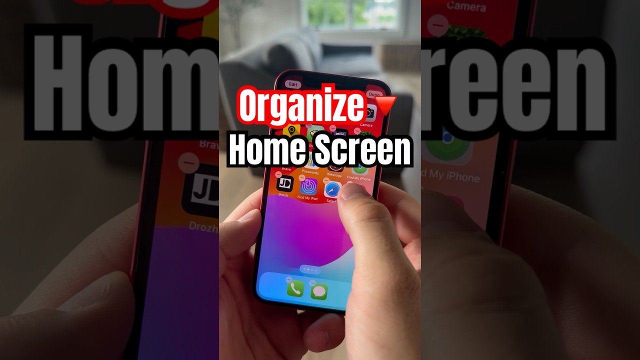 How to Organize iPhone Home Screen!