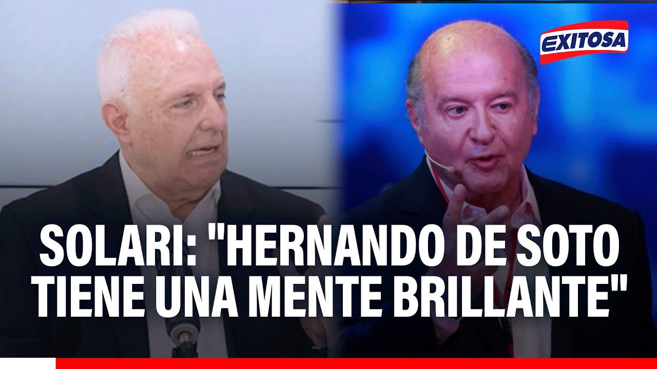 🔴🔵 Luis Solari: "Hernando de Soto tiene una mente brillante"