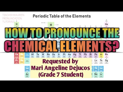 HOW TO PRONOUNCE THE 118 ELEMENTS IN PERIODIC TABLE? || Teacher Maureen