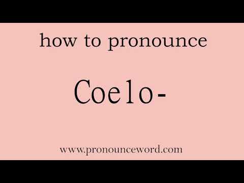 Coelo-. How to pronounce the english word Coelo- .Start with C. Learn from me.