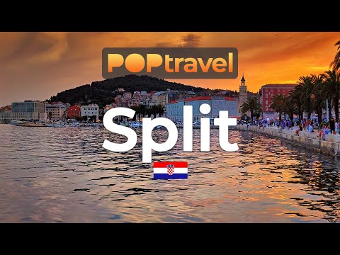 SPLIT, Croatia 🇭🇷 - Evening Tour - 4K