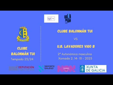 Bamonmán Tui VS U.B. Lavadores Vigo B. Xornada 2, 2ª autonómica Masculina. 14/10/2023