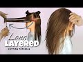 How To Cut Long Layers Layered Haircut Tutorial