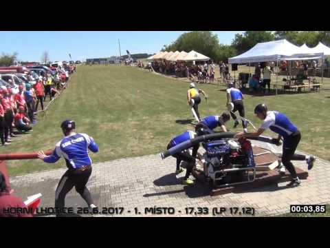 SDH Čikov v Horních Lhoticích - 24.6.2017 - 1.místo - 17,33 (LP 17,12)