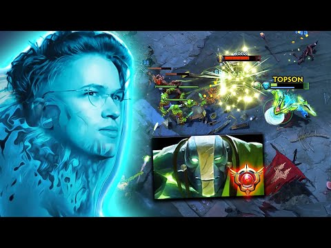 How Topson plays against a GRANDMASTER EARTHSPIRIT on mid ⚔️