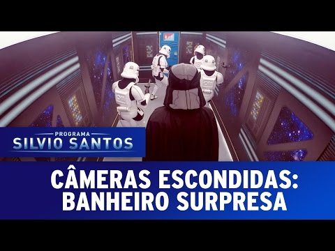 Pegadinha: Entra No Banheiro e Sai em Guerra Nas Estrelas!