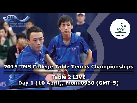 2015 TMS College Table Tennis Championships - Day 1 Table 2 LIVE