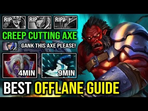 BEST CREEP CUTTING GUIDE 4Min Vanguard & 9Min Blink with 26Kills Aggressive Jump Tanker Axe DotA 2