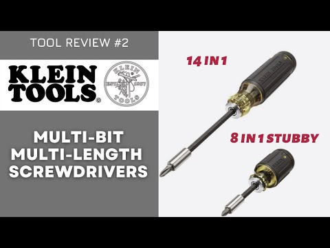 Klein Tools Multi-Bit Adjustable Screwdrivers 14 in 1 & 8 in 1 Stubby and tricks & tips after review