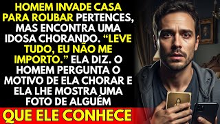 Homem Invade Casa Para Roubar Pertences, Mas Encontra Uma Idosa Chorando