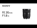 Sony Festbrennweite FE 20mm F/1.8 G – Sony E-Mount
