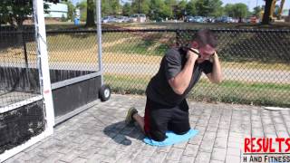 Kneeling Crunch with Resistance Band exercise video thumbnail