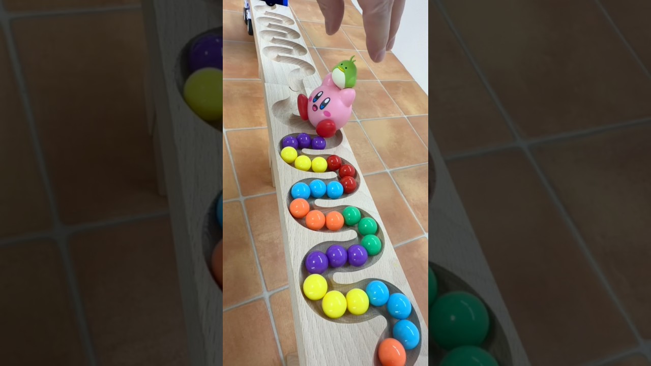 Marble Run Healing ASMR ☆ HABA Wave Slope, A cleaning truck that makes a noise #shorts #marble #asmr