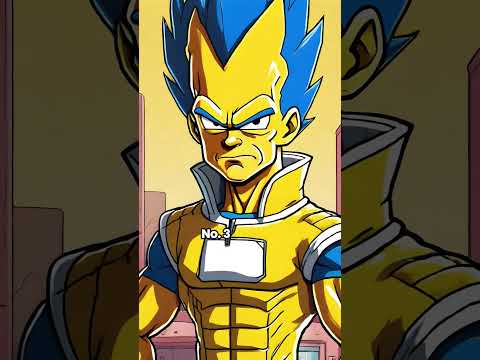 Dragon Ball Z heroes crash into The Simpsons #dragonballz #dbz #simpsons #anime #goku #gohan #vegeta