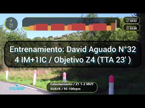 Entrenamiento N°32.45'(Z4) David Aguado Cycling Up - Aplifit
