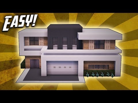 Minecraft: How To Build A Large Modern House Tutorial (#25)