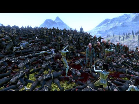 Elven Huntress VS. 2 Army of zombies