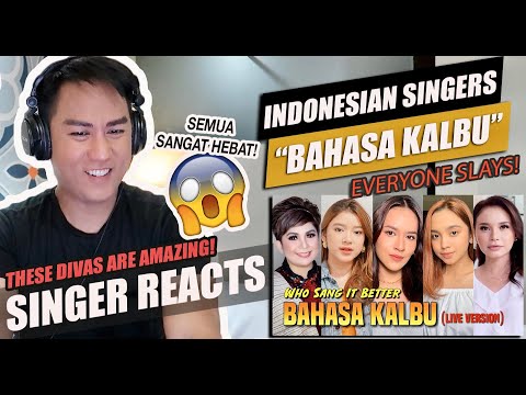 BAHASA KALBU - Indonesian Female Singers (Raisa, Tiara, Lyodra, Rossa, Joy, etc.) | REACTION