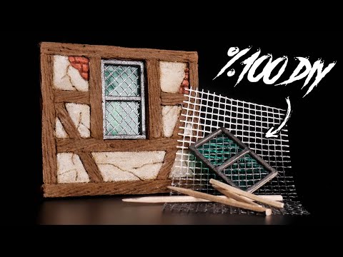 How to Scratch Build TINY WINDOWS for Terrain, Dioramas, Models, or Dollhouses