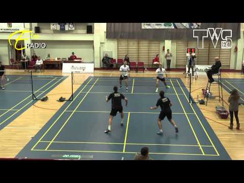 Badminton. Cwalina/Moreń - Dziółko/Dąbrowski