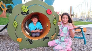 Download lagu Heidi and Zack have fun at the park! Playgrounds are better than cell phones! mp3