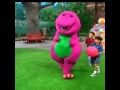 Barney is singing about hard balls, soft balls, long ...