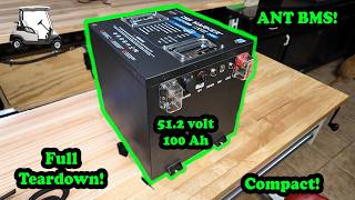 Digimarker 51.2 Volt 100Ah Lifepo4 Mini-Golf Cart Battery Testing, Review, Teardown