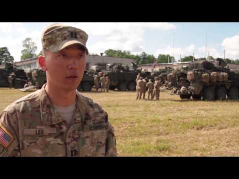 Enhanced Forward Presence Battle Group Poland Conducts Road March to Lithuania