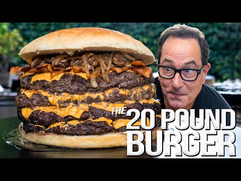 20 POUND BACON CHEESEBURGER - 2 MILLION SUBSCRIBER SPECIAL | SAM THE COOKING GUY 4K