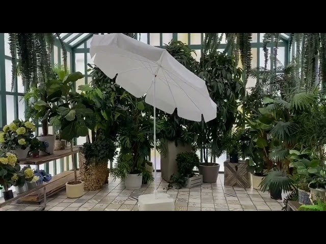 Зонт для сада BREEZE 200, синий, белый в Ростове-на-Дону - видео 1