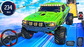 Extreme Monster Truck Mega Ramp Racing - GT Car Impossible Stunts Driving - Android GamePlay #3