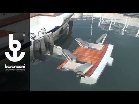 Tender launch hydraulic system for Yacht Superyacht and workboat - Besenzoni
