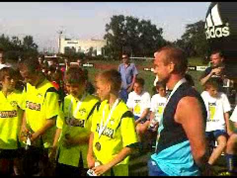 Grom Tychy Rozdanie medali 1 miejsce Adidas Challange CUP Warszawa 06.06.2010.3GP