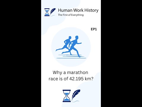 Why a marathon race is of 42.195 km? #shorts #stories