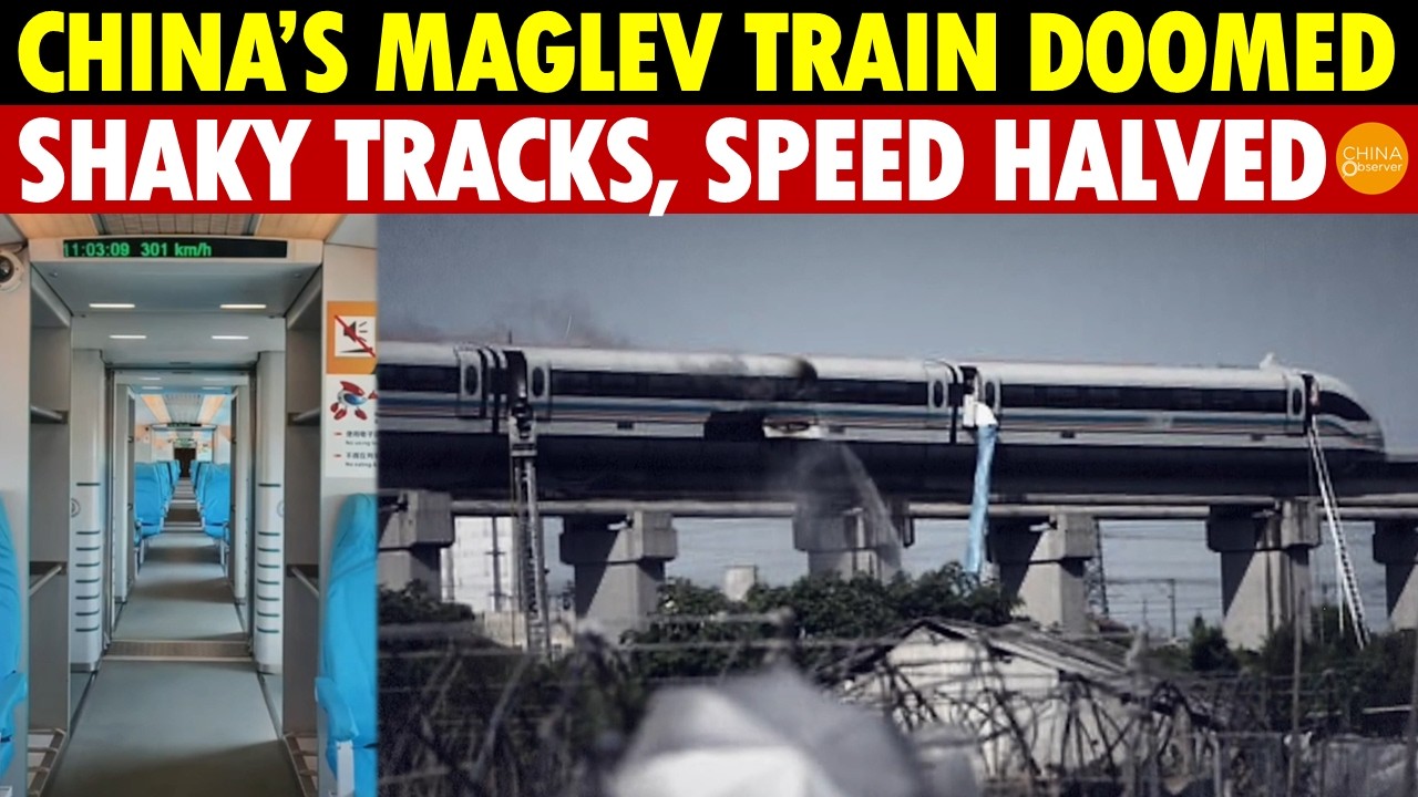 China’s Maglev Train Hits a Dead End! Shaking, Aging Tracks, Lack of German Parts Cuts Speed by 50%