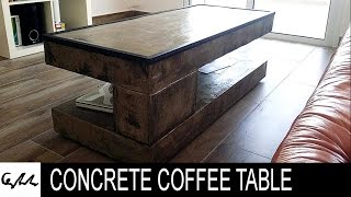 DIY Extreme concrete coffee table