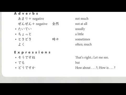 Revision Genki textbook lesson 3