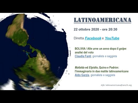 22/10/2020, LATINOAMERICANA - Bolivia / Mafalda ed Elpidio