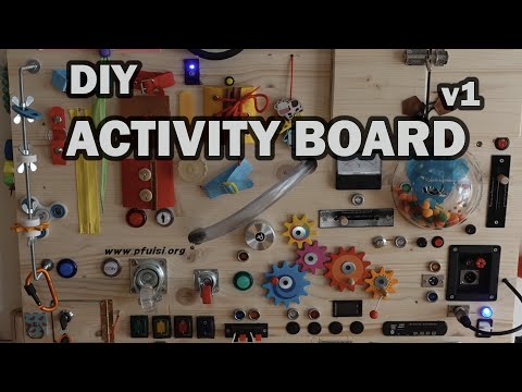 Activity Board/ BUSY BOARD v1: Birthday present | DIY with PFuisi - MAKE IT :)