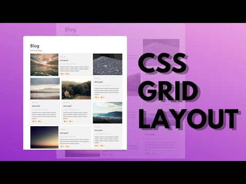 CSS Grid Blog Layout Using Html | Css |