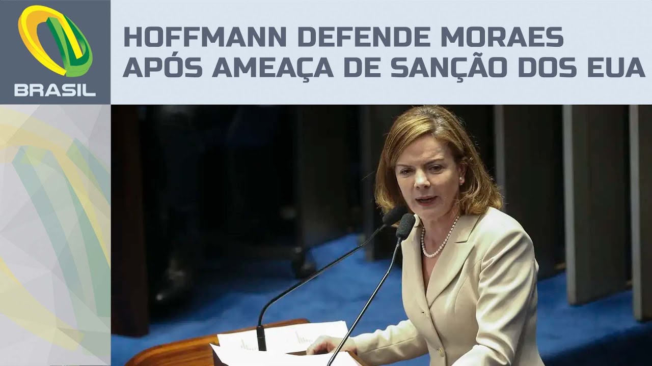 Gleisi Hoffmann sai em defesa de Alexandre de Moraes após ameaça de sanção dos EUA