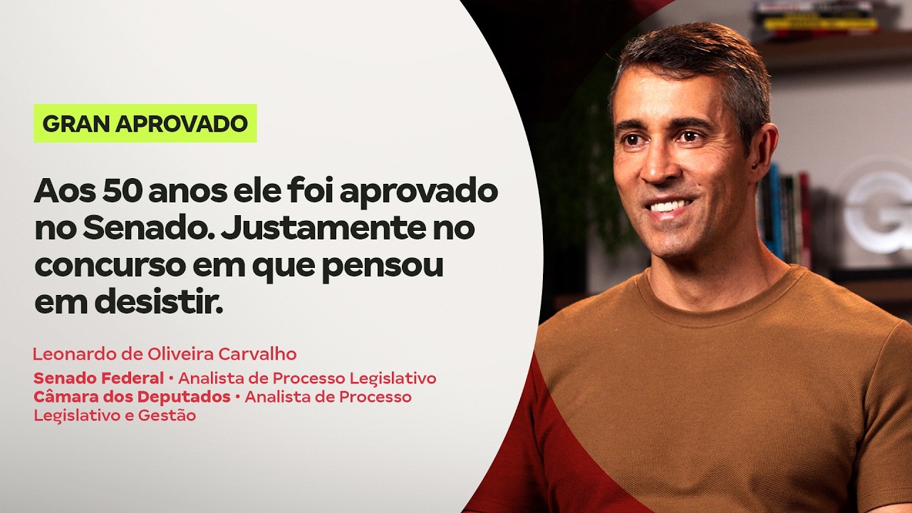 Ele saiu da prova achando que tinha fracassado… e acabou aprovado no Senado Federal