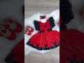 Romper da Minnie Vermelha Com Laço e Saia Glitter Luxo - Vermelho