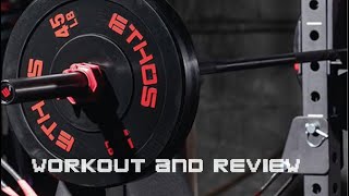 ETHOS Olympic Bumper Plate Set workout and review